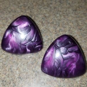 Purple earrings